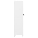Locker Cabinet White 38x45x180 cm Steel 339772