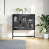 Sideboard Black 100.5x39x107 cm Cold-rolled Steel 853404