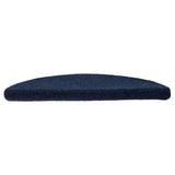 Stair Mats Self-adhesive 15 pcs 56x17x3 cm Navy Half Round 322356