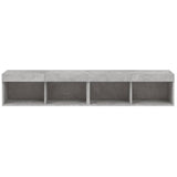 TV Cabinets with LED Lights 2 pcs Concrete Grey 80x30x30 cm 837148