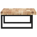 Basin Shelf Wall Mounted Steel and Solid Wood Acacia 3302805
