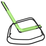 Sun Lounger Set of 2 Green Powder-coated steel, Textilene 318143