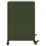 Bedside Cabinets 2 pcs Olive Green 36x39x59 cm Steel 846725