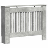 Radiator Cover Concrete Grey 112 x 19 x 81.5 cm Engineered Wood 884105