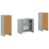 2 Piece Bathroom Cabinet Set UTRECHT Grey Sonoma 3418059