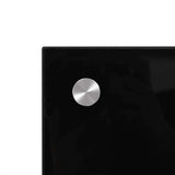 Kitchen Backsplash Black 70 x 60 cm Tempered Glass 249483