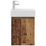 Bathroom Vanity Unit with Tap Old Wood 45.5 x 25.5 x 84 cm 889489