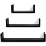 Wall Shelves 6 pcs Black 275989