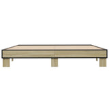 Bed Frame without Mattress Sonoma Oak 160x200 cm 3280228