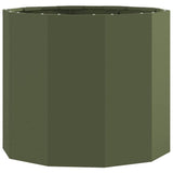 Planter Olive Green 60 x 60 x 50 cm Steel 883762