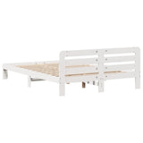 Bed Frame without Mattress White 120x190 cm Small Double Solid Wood Pine 855571