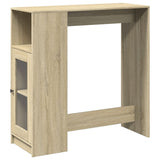 Bar Table with Racks Sonoma Oak 101x40x103.5 cm Engineered Wood 854366