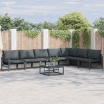 Garden Sofa Set Anthracite Steel 3378992