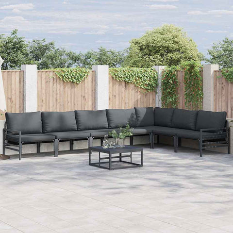 Garden Sofa Set Anthracite Steel 3378992