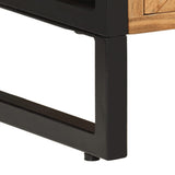 Bathroom Cabinet 40x30x100 cm Solid Wood Acacia and Iron 372746