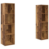 TV Cabinet Set 2 pcs Brown 37 x 37 x 142.5 cm Engineered Wood 3393537