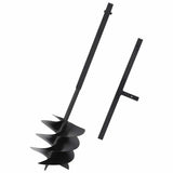 145258 Ground Drill with Handle 250 mm Steel Black