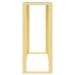 Console Table 110x30x70 cm Stainless Steel and Glass 350026