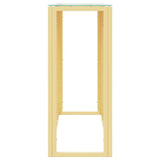 Console Table 110x30x70 cm Stainless Steel and Glass 350026
