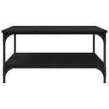 Coffee Table Black oak 80 x 80 x 40 cm Engineered Wood 883499