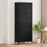 Highboard Black Oak 69.5 x 34 x 180 cm Engineered Wood 3403588