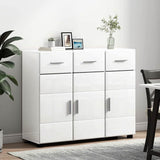 Sideboard with Door FLORIN High Gloss White 88.5 x 30.5 x 73 cm 880315