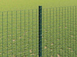 Welded Wire Fence with Post 25 x 1.4 m PVC-Coated Steel 3336490