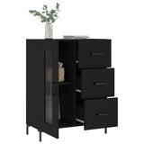 Sideboard Black 69.5x34x90 cm Engineered Wood 828045