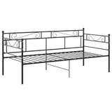 Sofa Bed Frame without Mattress Black Metal 90x200 cm 324767