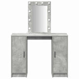 Dressing Table Light Grey 102 x 33 x 135 cm Engineered Wood 865184