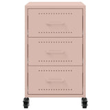 Bedside Cabinet Pink 36x39x59 cm Steel 846729