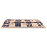Slatted Bed Base without Mattress with 42 Slats 7 Zones 100x200 cm 246464