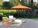 2.5M Garden Cantilever Parasol, Offset Roma Patio Umbrella Hanging Sun Shade Canopy Shelter with T3398P315973