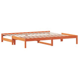 Day Bed with Trundle without Mattress Wax Brown 80x200 cm 844403
