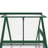 Greenhouse with Base Frame Green 169x114x202 cm Aluminium 4005826