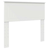 Bed Frame with Headboard White 100 x 200 cm Engineered Wood 3410931
