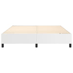 ZNTS Bed Frame without Mattress White Super King Faux Leather 3121219