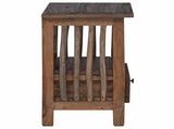 Bedside Table Brown 30 x 30 x 47 cm Solid Reclaim Wood 42012370