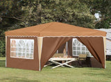 Pop-up Party Tent 288 x 288 x 245 cm Beige Oxford Fabric 42019771
