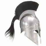 Greek Warrior Helmet Antique Replica LARP Silver Steel 286229