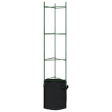 Tomato Cages with Plant Bags 4 pcs 154 cm Steel and PP 3281486