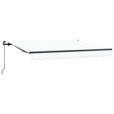Retractable Awning White 250 x 200 cm Fabric 3329436