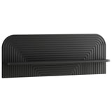Wall Shelf 2 pcs Black 102 x 13.5 x 37.5 cm Engineered Wood 8014960