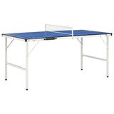 5 Feet Ping Pong Table with Net 152x76x66 cm Blue 91946