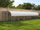 Against Wall Chicken Coop Silver 1200 x 200 x 215 cm 3434740