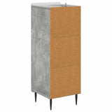 Drawer Cabinet Concrete Grey 33 x 34.5 x 92 cm Engineered Wood 894388