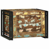 Storage Box Brown and Black 60 x 40 x 41 cm Reclaimed Wood 4016752