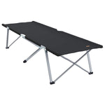 Folding Camping Bed Manual Black 62 x 194 x 42 cm Oxford fabric 42003117