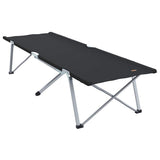 Folding Camping Bed Manual Black 62 x 194 x 42 cm Oxford fabric 42003117