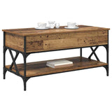 Coffee Table Old Wood 100 x 50 x 50 cm Engineered Wood 883041